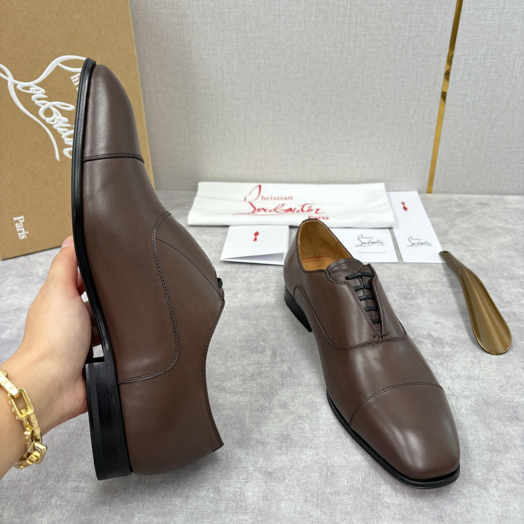 💋💍 CL 新品男士正装鞋皮鞋 Christia* Loubouti* 红底鞋 奢华工艺与优雅格调的极致