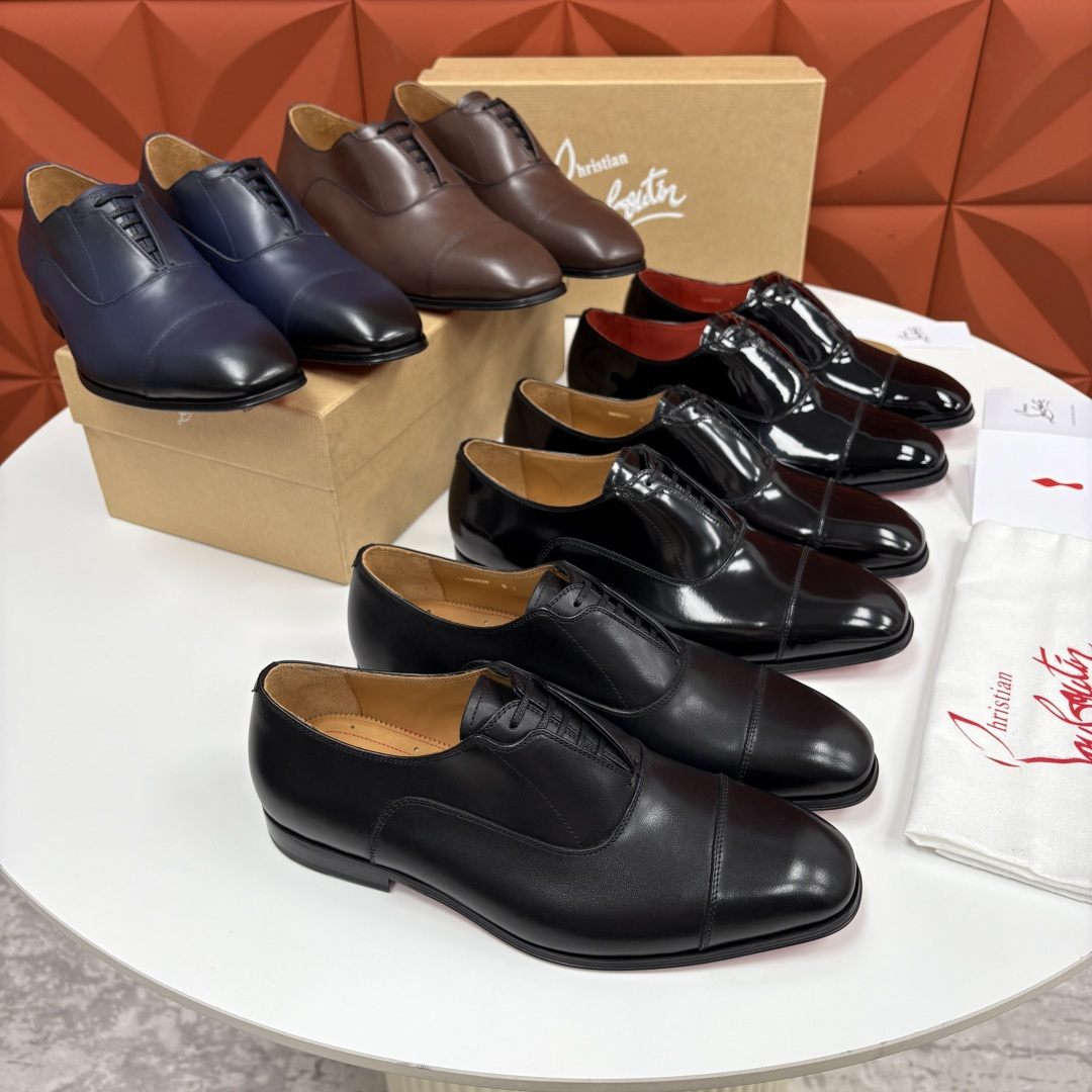 💋💍 CL 新品男士正装鞋皮鞋 Christia* Loubouti* 红底鞋 奢华工艺与优雅格调的极致