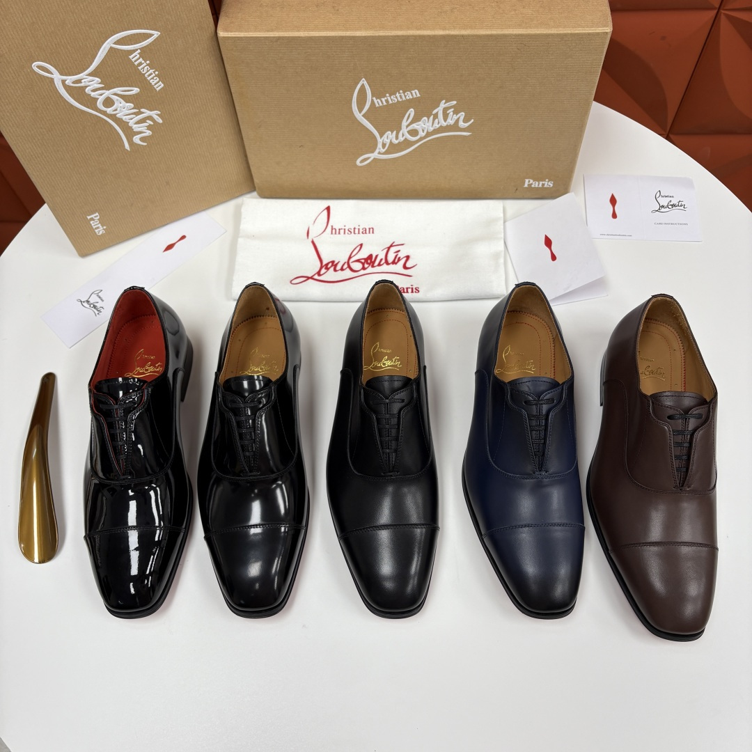 💋💍 CL 新品男士正装鞋皮鞋 Christia* Loubouti* 红底鞋 奢华工艺与优雅格调的极致