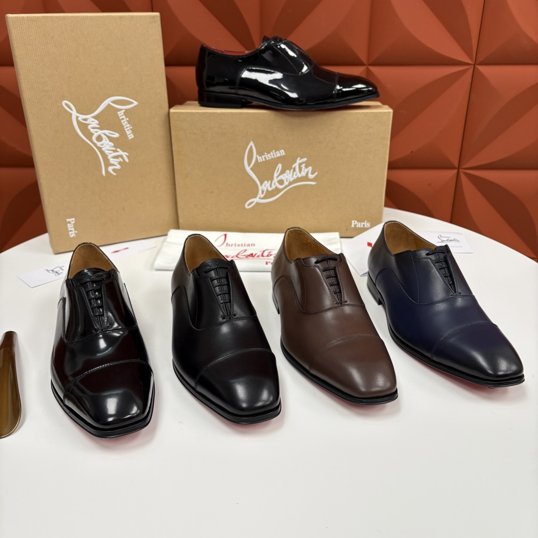 💋💍 CL 新品男士正装鞋皮鞋 Christia* Loubouti* 红底鞋 奢华工艺与优雅格调的极致