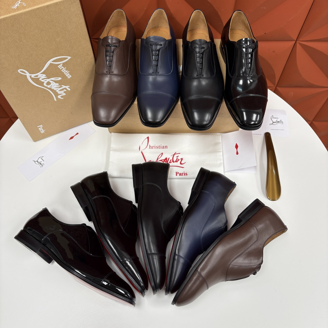 💋💍 CL 新品男士正装鞋皮鞋 Christia* Loubouti* 红底鞋 奢华工艺与优雅格调的极致