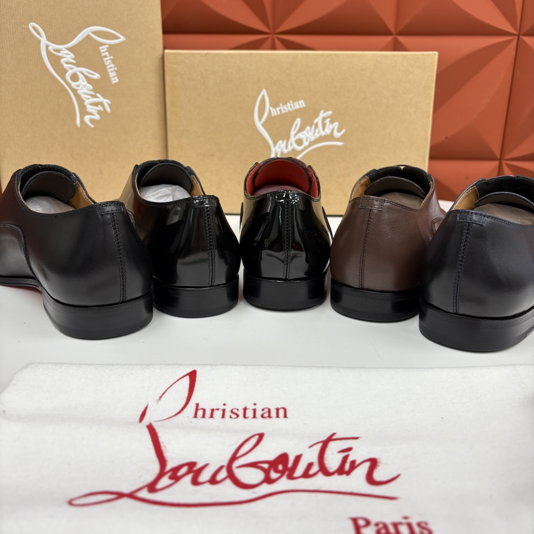 💋💍 CL 新品男士正装鞋皮鞋 Christia* Loubouti* 红底鞋 奢华工艺与优雅格调的极致