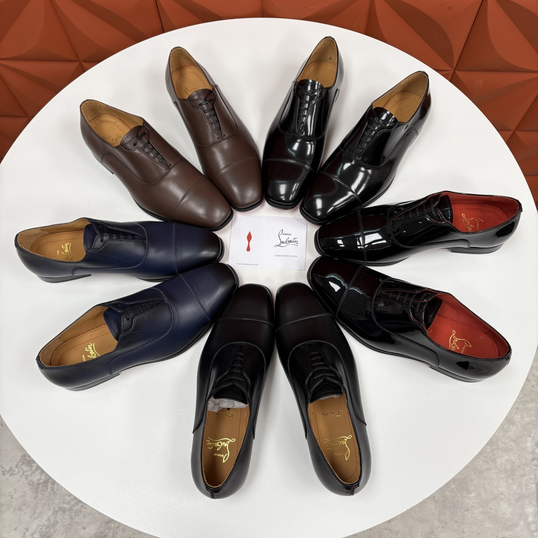 💋💍 CL 新品男士正装鞋皮鞋 Christia* Loubouti* 红底鞋 奢华工艺与优雅格调的极致