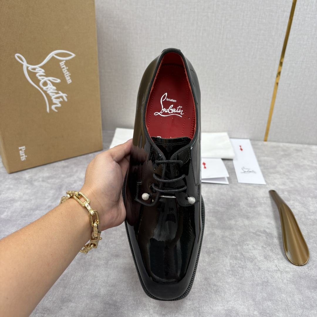 💋💍 CL 新品正装鞋皮鞋 Christia* Loubouti* 红底鞋 GREGGO 男士牛津鞋 采