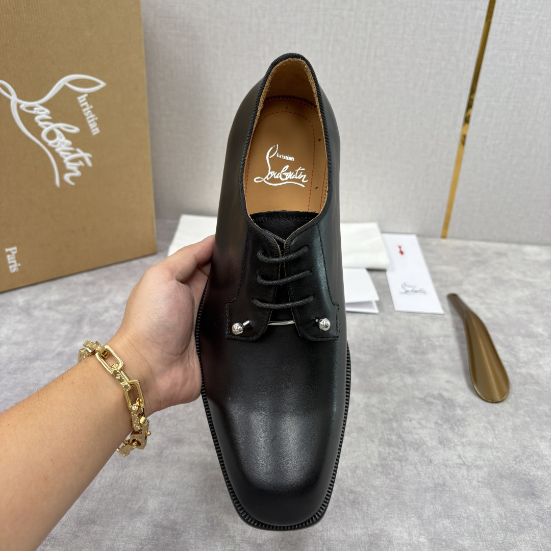 💋💍 CL 新品正装鞋皮鞋 Christia* Loubouti* 红底鞋 GREGGO 男士牛津鞋 采