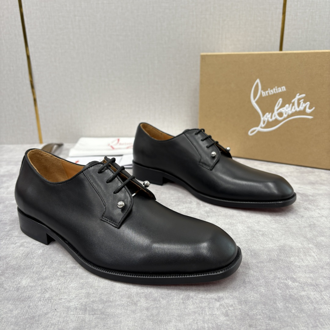 💋💍 CL 新品正装鞋皮鞋 Christia* Loubouti* 红底鞋 GREGGO 男士牛津鞋 采
