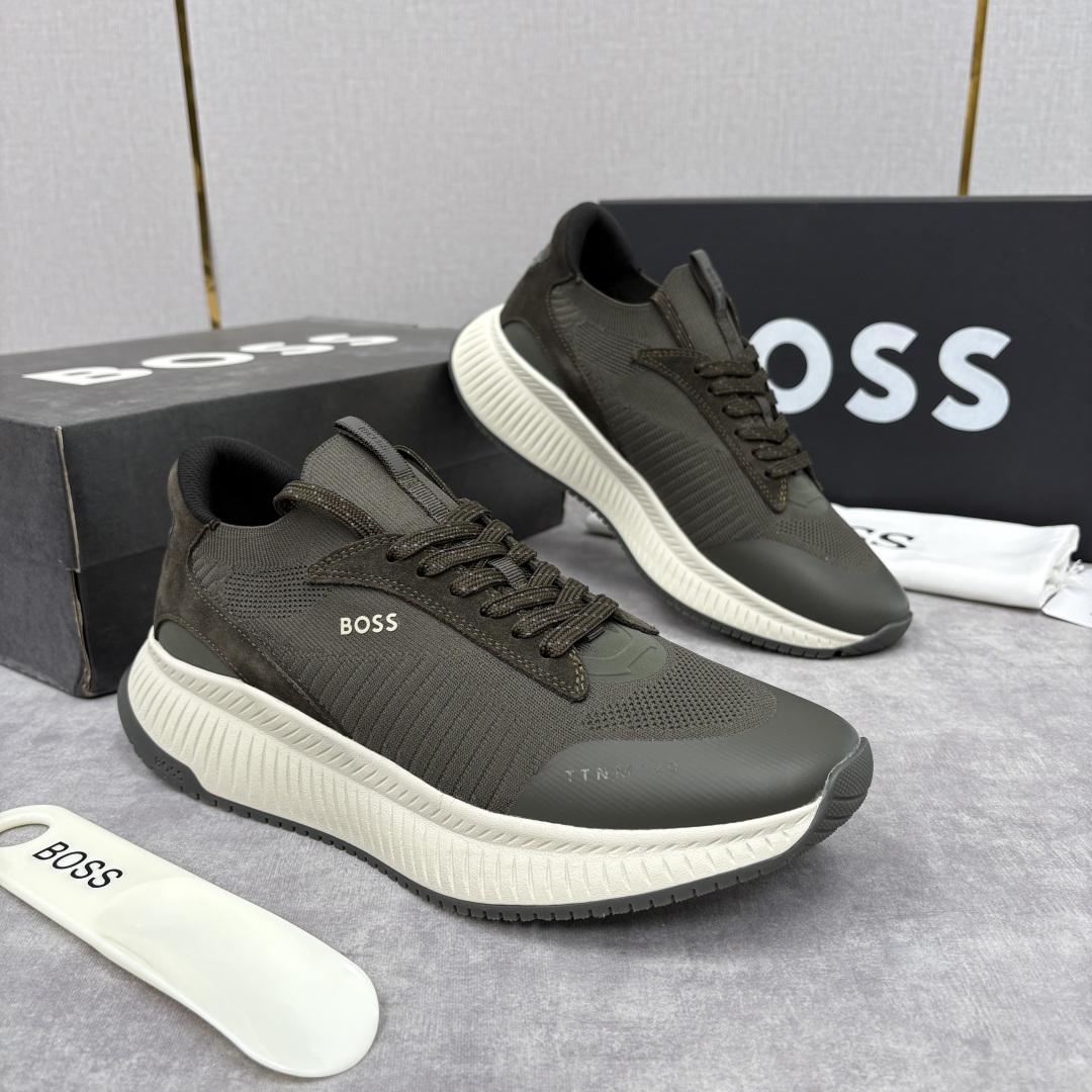 💋💍BOSS 男士新款 男士休闲运动鞋系列：商务休闲风的动感升级，定义都市型男新履程 以多元材质、创新设
