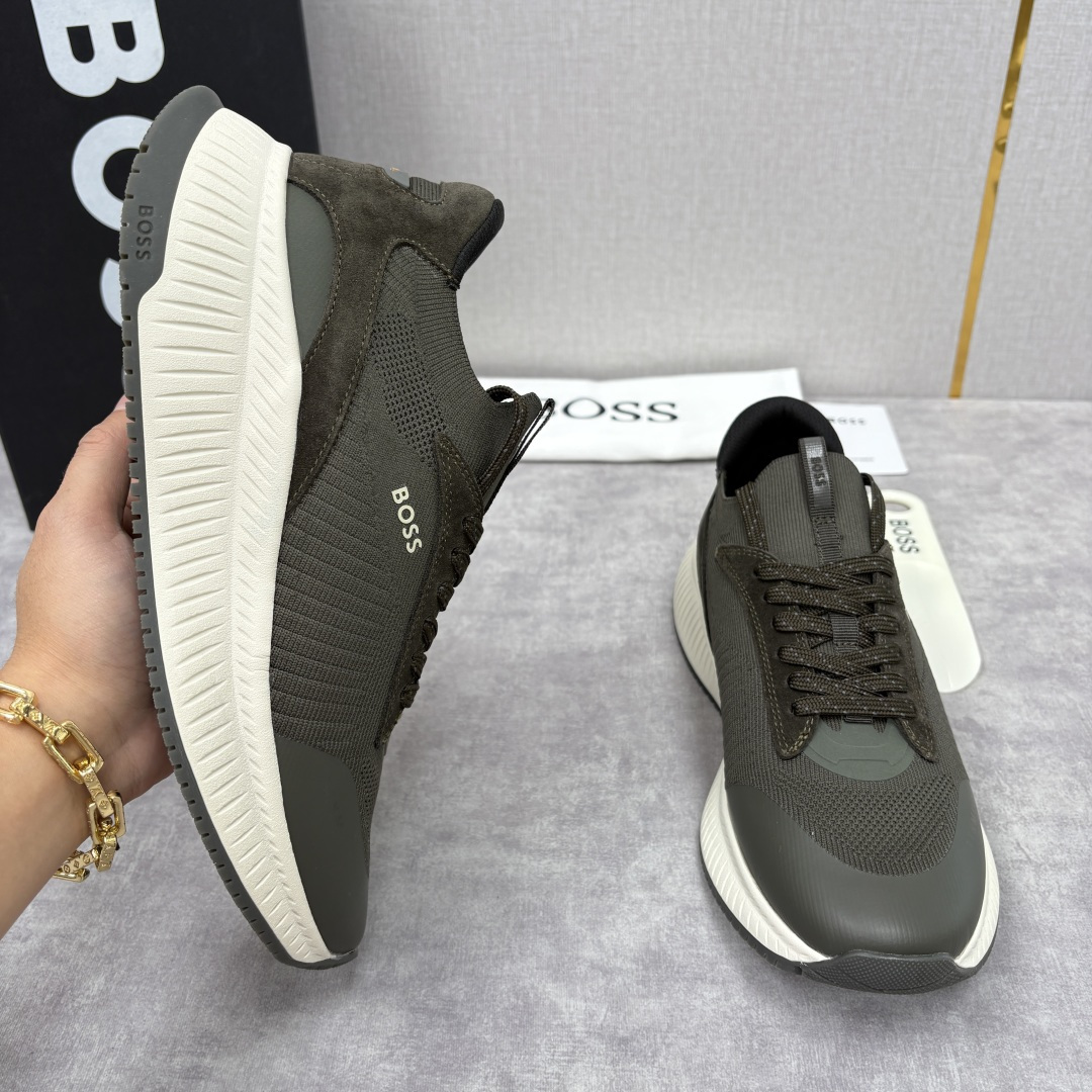 💋💍BOSS 男士新款 男士休闲运动鞋系列：商务休闲风的动感升级，定义都市型男新履程 以多元材质、创新设