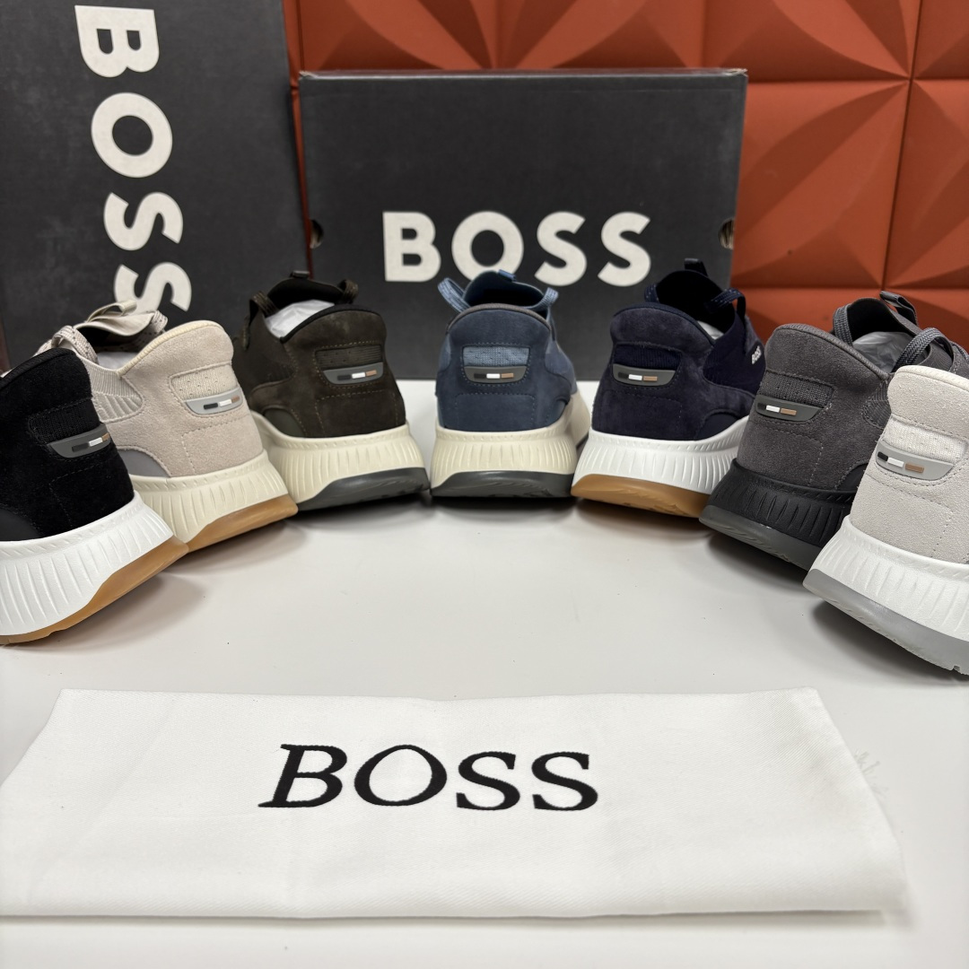 💋💍BOSS 男士新款 男士休闲运动鞋系列：商务休闲风的动感升级，定义都市型男新履程 以多元材质、创新设