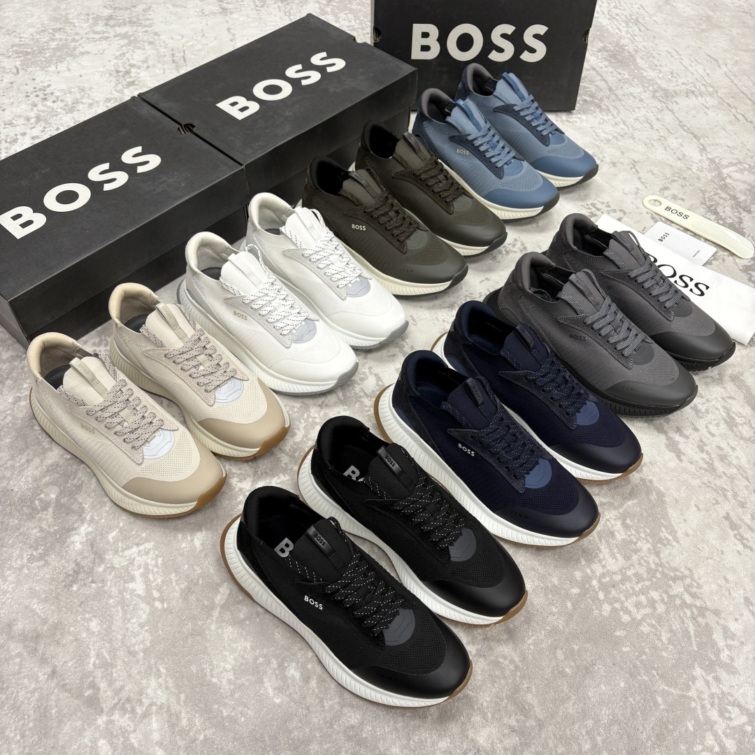💋💍BOSS 男士新款 男士休闲运动鞋系列：商务休闲风的动感升级，定义都市型男新履程 以多元材质、创新设
