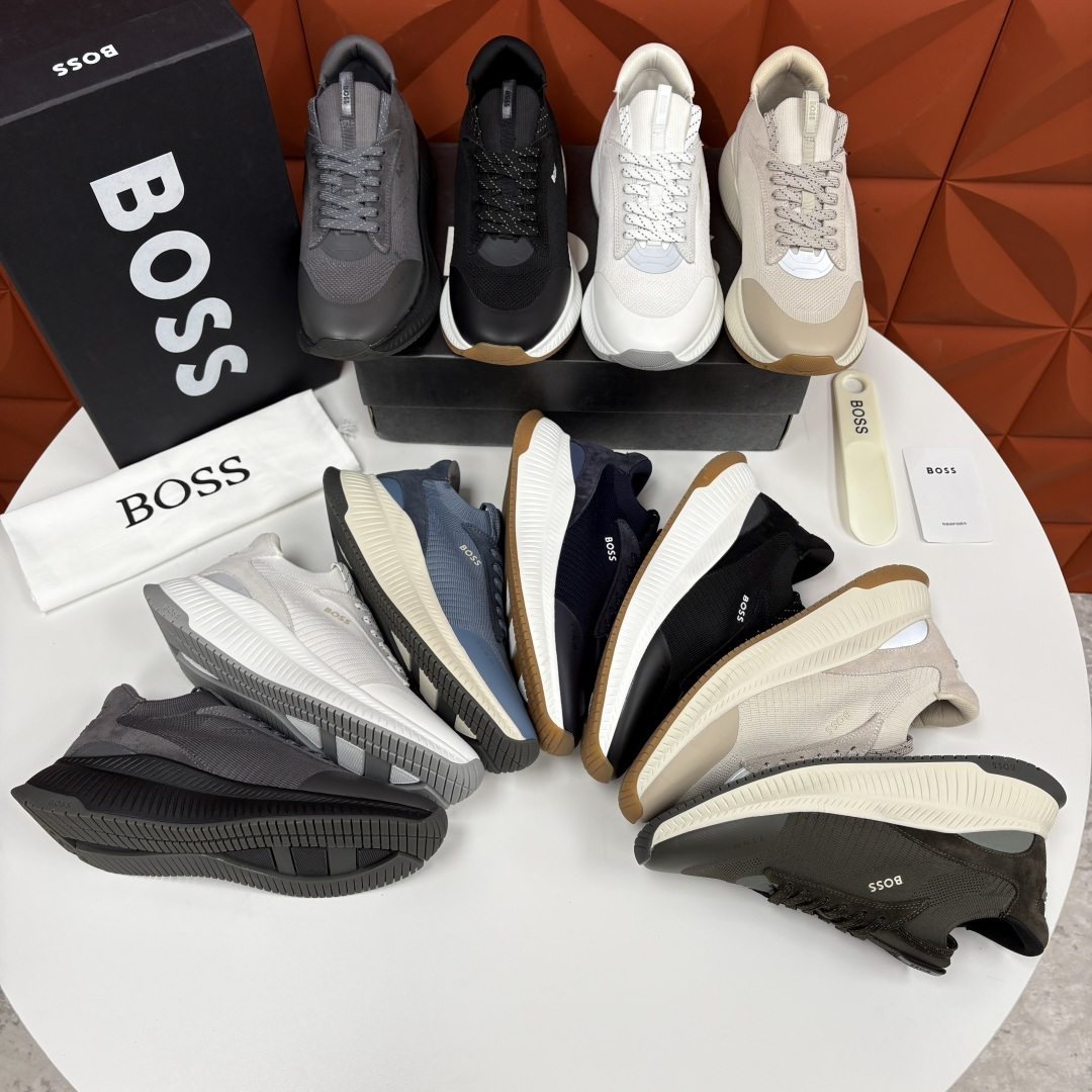 💋💍BOSS 男士新款 男士休闲运动鞋系列：商务休闲风的动感升级，定义都市型男新履程 以多元材质、创新设