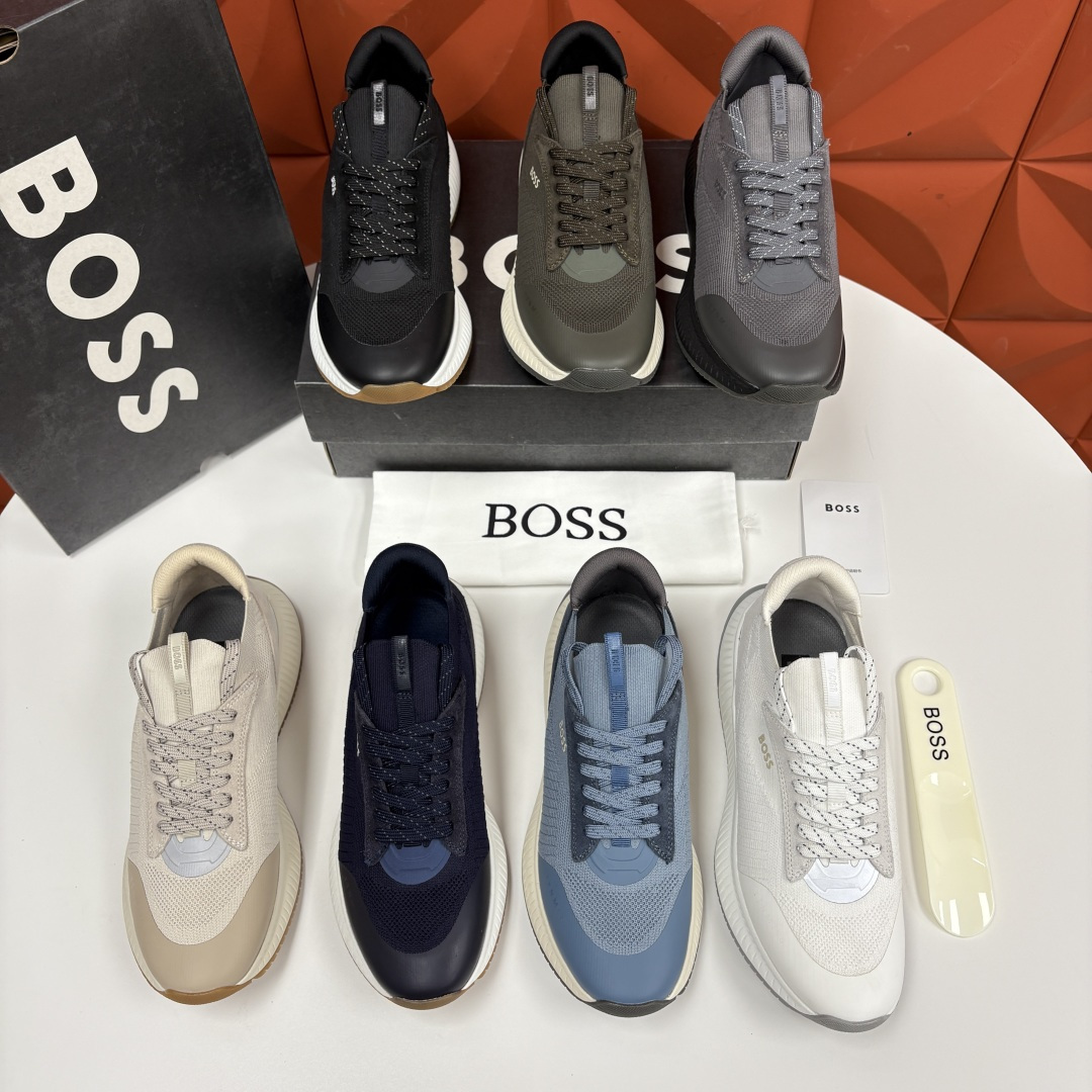 💋💍BOSS 男士新款 男士休闲运动鞋系列：商务休闲风的动感升级，定义都市型男新履程 以多元材质、创新设