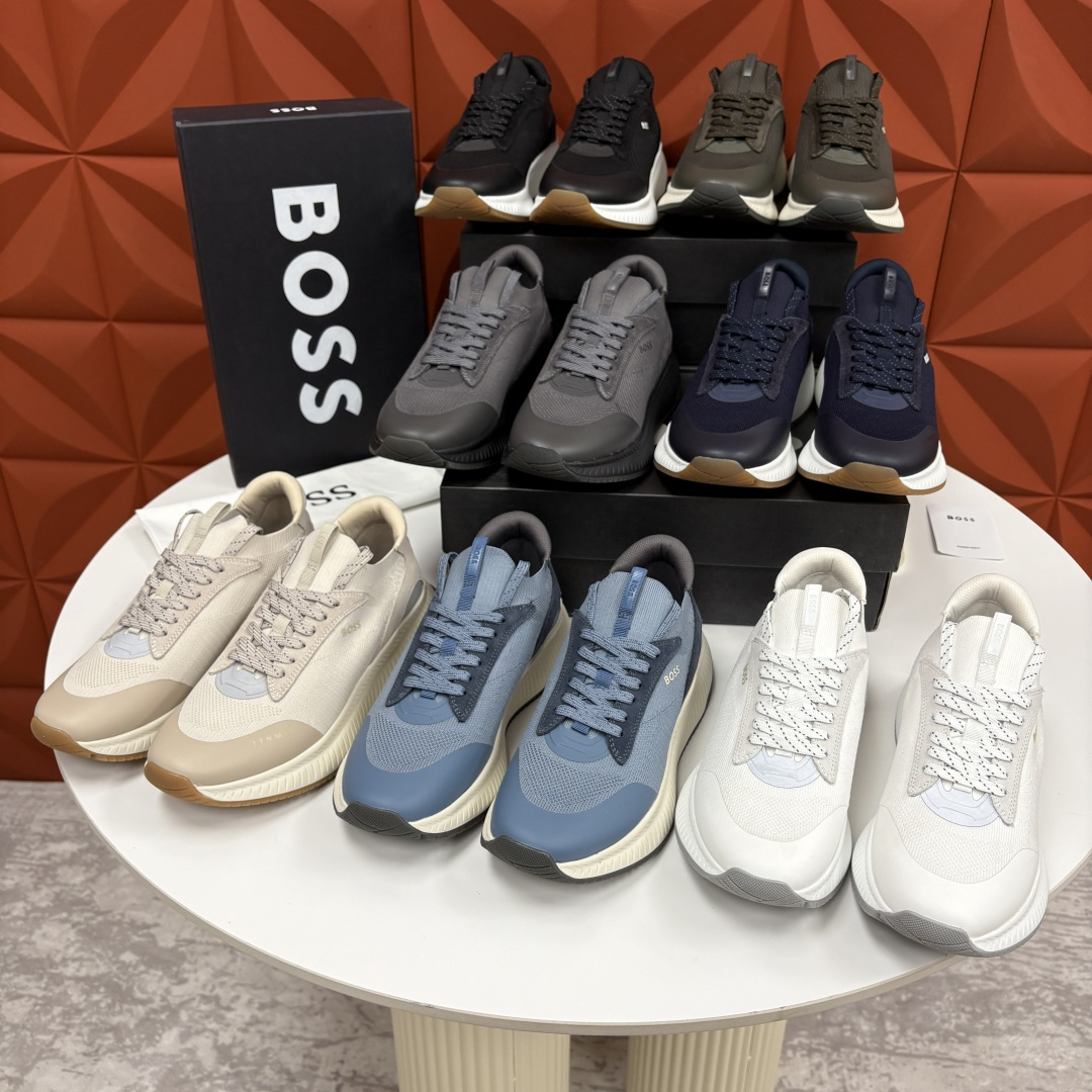 💋💍BOSS 男士新款 男士休闲运动鞋系列：商务休闲风的动感升级，定义都市型男新履程 以多元材质、创新设