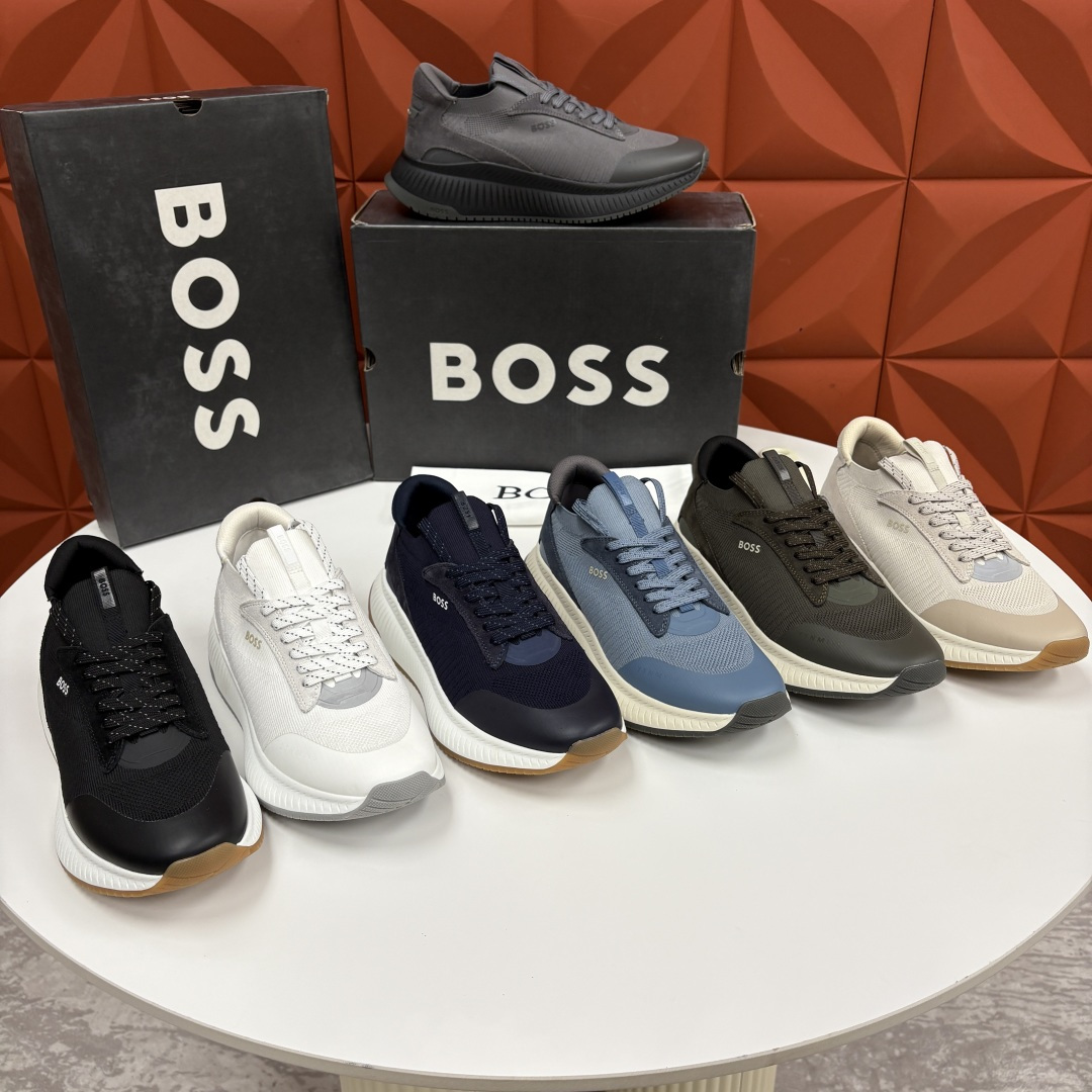 💋💍BOSS 男士新款 男士休闲运动鞋系列：商务休闲风的动感升级，定义都市型男新履程 以多元材质、创新设