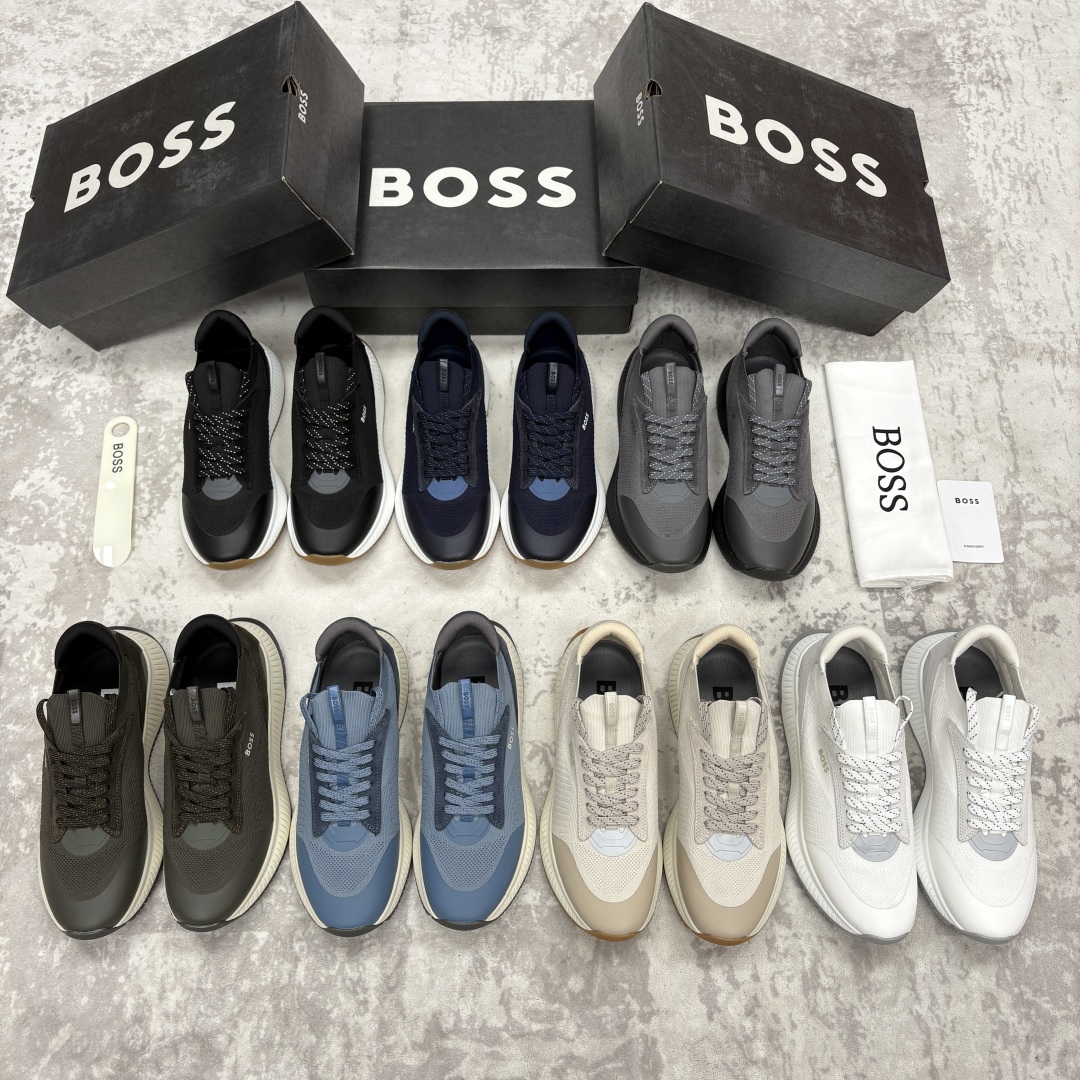 💋💍BOSS 男士新款 男士休闲运动鞋系列：商务休闲风的动感升级，定义都市型男新履程 以多元材质、创新设