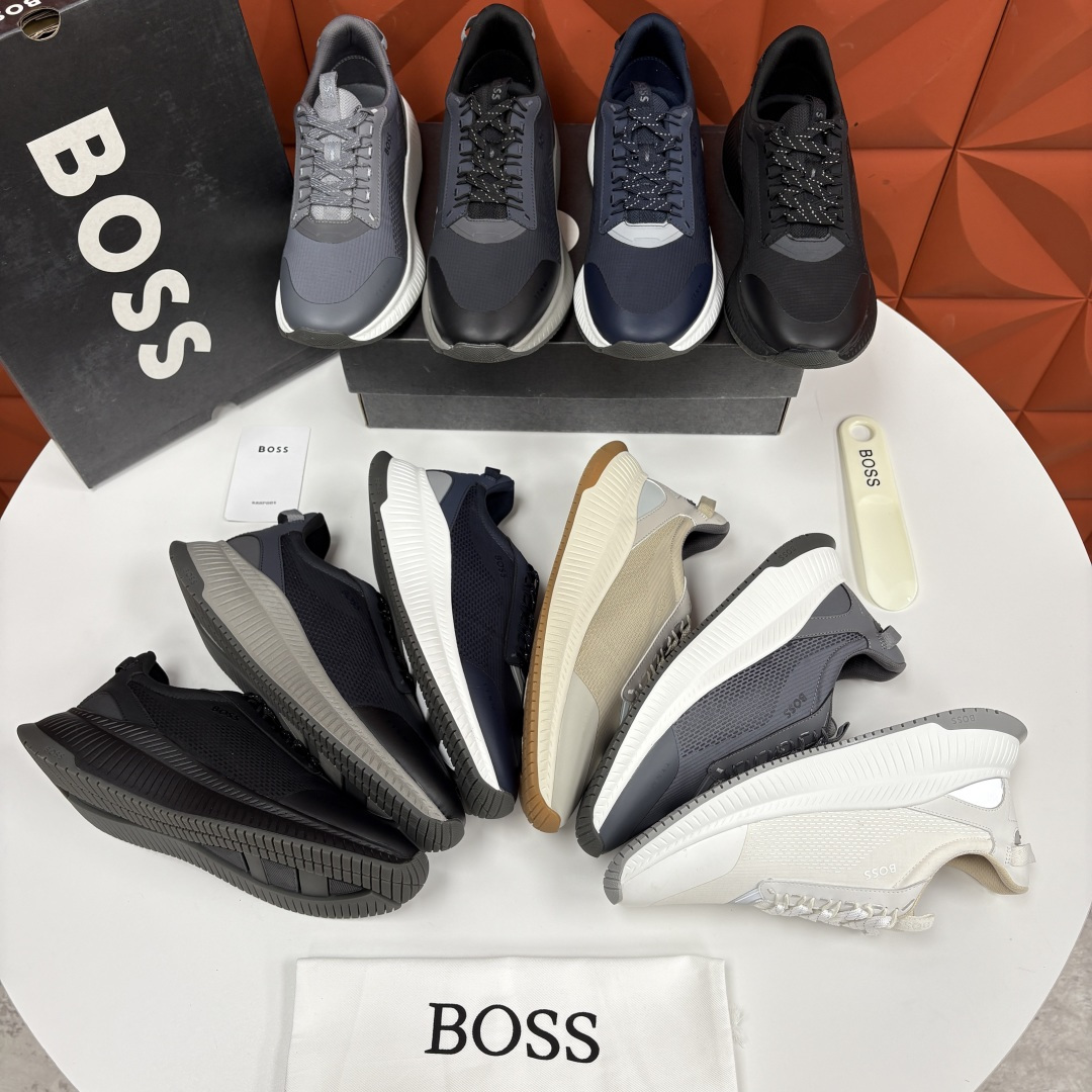 💋💍BOSS 男士新款 HUG*O BOSS男士休闲运动鞋：商务型格与运动基因的无缝衔接，解锁都市通勤新