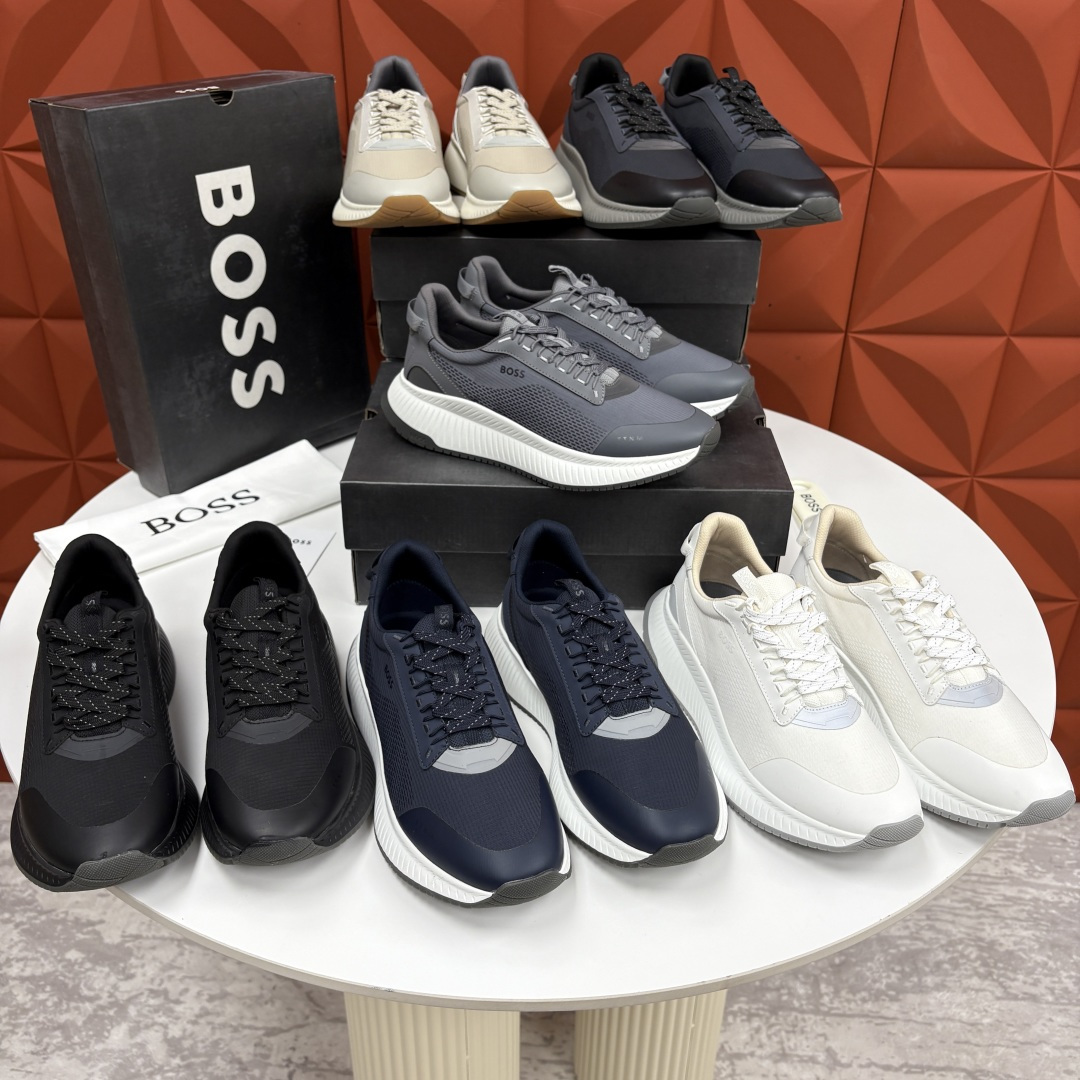 💋💍BOSS 男士新款 HUG*O BOSS男士休闲运动鞋：商务型格与运动基因的无缝衔接，解锁都市通勤新