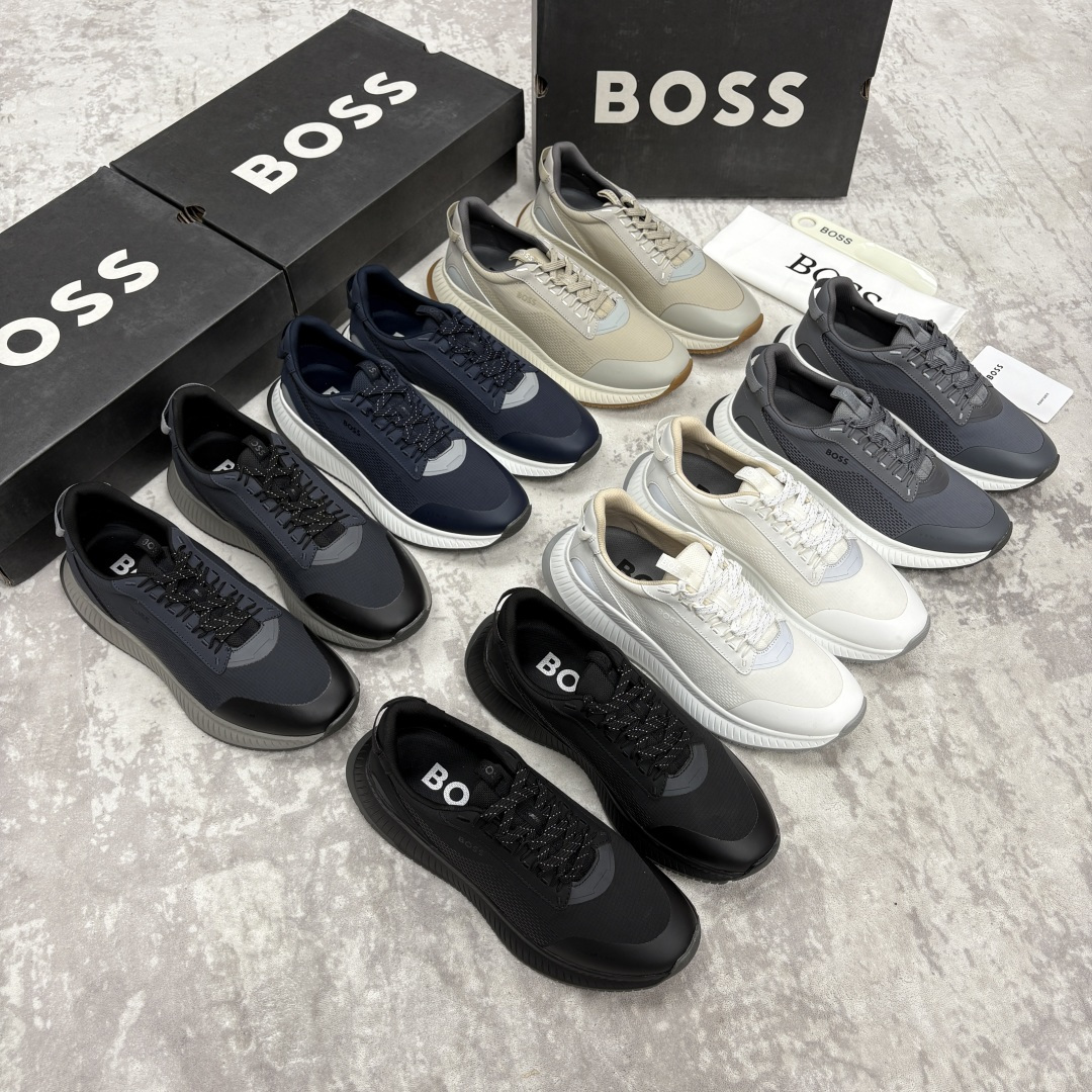 💋💍BOSS 男士新款 HUG*O BOSS男士休闲运动鞋：商务型格与运动基因的无缝衔接，解锁都市通勤新