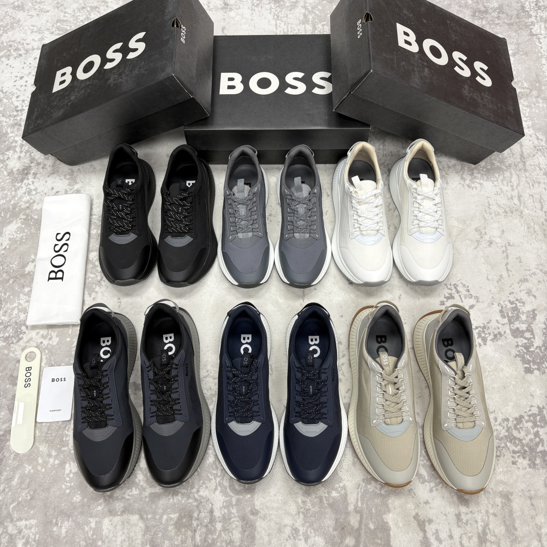 💋💍BOSS 男士新款 HUG*O BOSS男士休闲运动鞋：商务型格与运动基因的无缝衔接，解锁都市通勤新