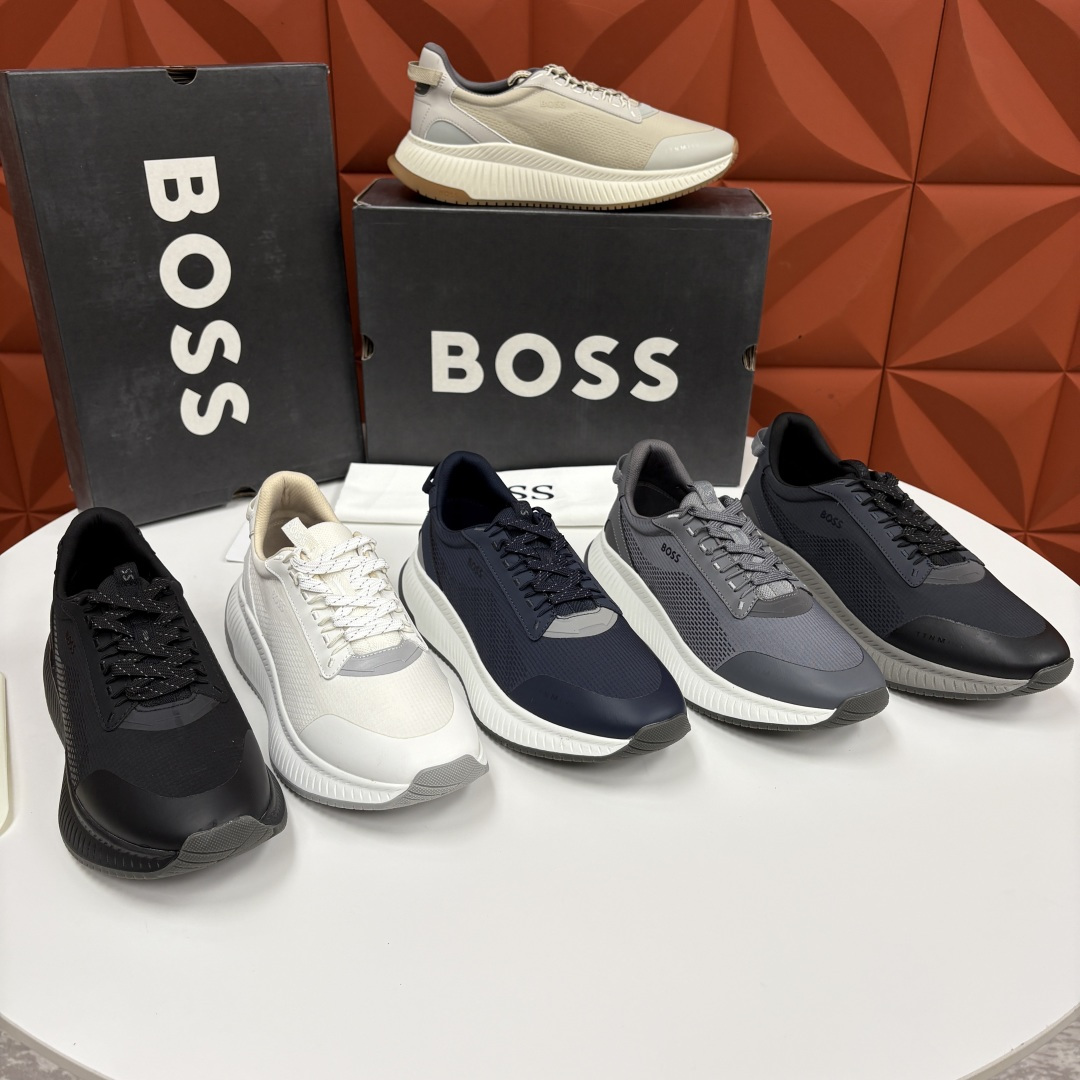 💋💍BOSS 男士新款 HUG*O BOSS男士休闲运动鞋：商务型格与运动基因的无缝衔接，解锁都市通勤新