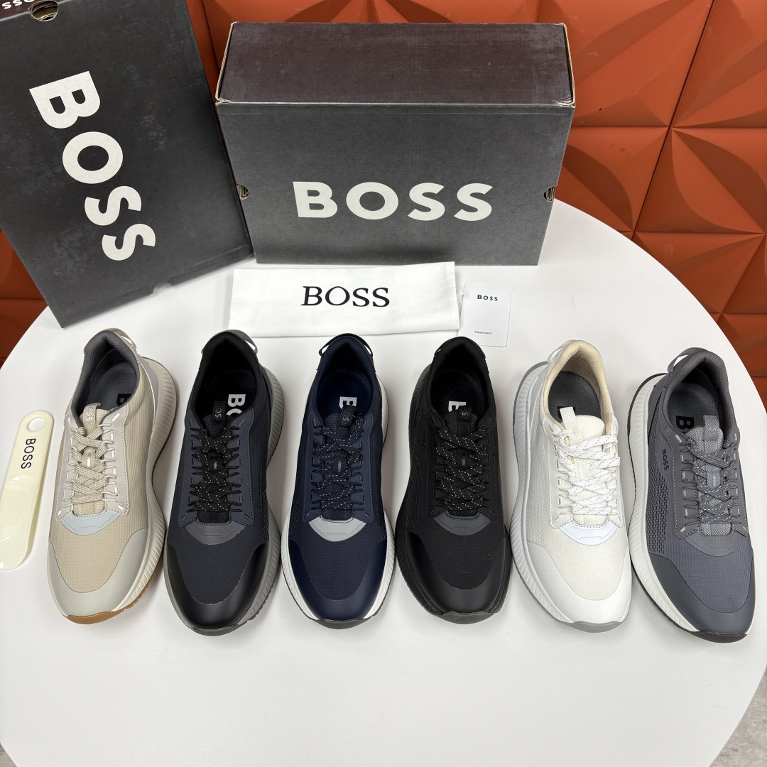 💋💍BOSS 男士新款 HUG*O BOSS男士休闲运动鞋：商务型格与运动基因的无缝衔接，解锁都市通勤新