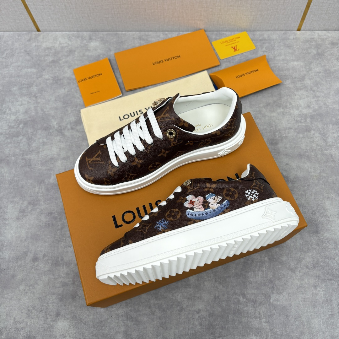 💋💍L家新品 情侣款鞋🤩 Loui*s Vuitto* 路易-威登 2026春夏预系列运动鞋： 经典老花