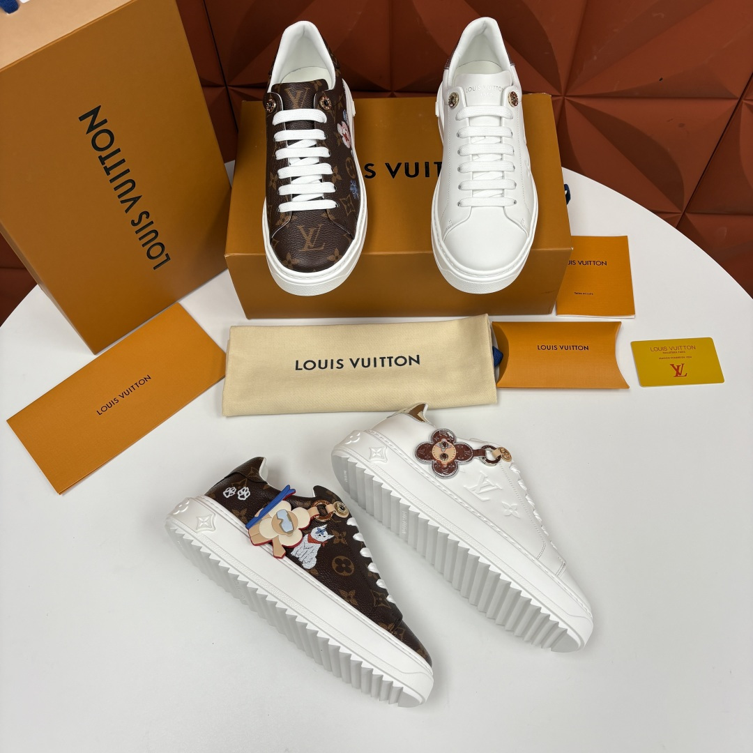 💋💍L家新品 情侣款鞋🤩 Loui*s Vuitto* 路易-威登 2026春夏预系列运动鞋： 经典老花