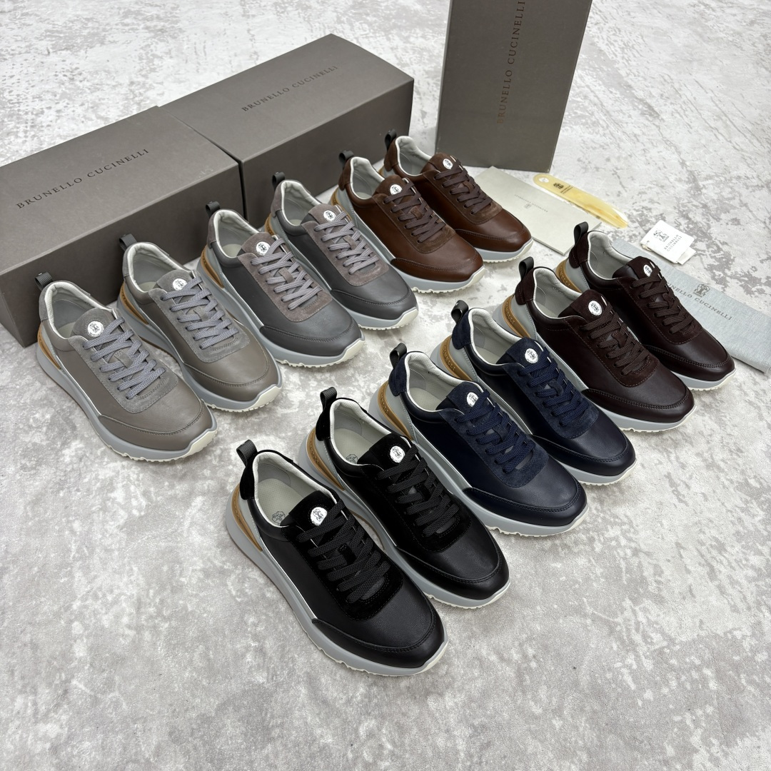 NO:589778,BC new product Brunello Cucinell* cowhide stitching contrast color low-top sneakers, brunello cucinelli, sneakers, cowhide19860909BC新品 Brunello Cucinell* 牛皮拼接撞色低帮运动鞋,,brunello cucinelli,sneakers,cowhide,Men's shoes