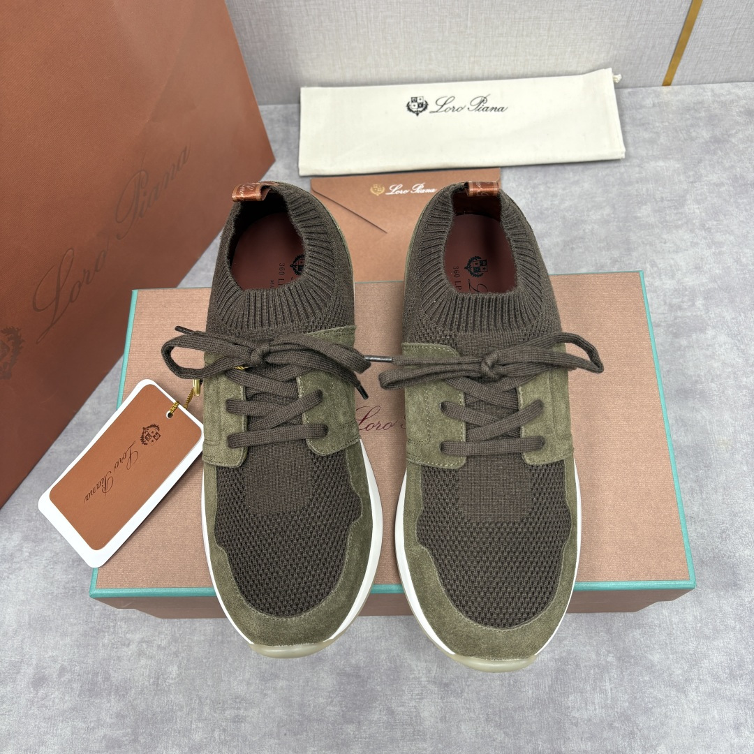 💋💍 LP新品 Loro Pian* 诺悠*翩雅 360 Lp Flexy Active 飞织运动鞋， 