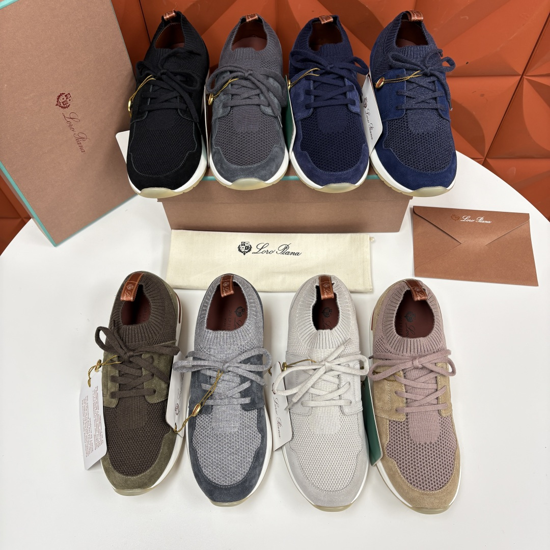 💋💍 LP新品 Loro Pian* 诺悠*翩雅 360 Lp Flexy Active 飞织运动鞋， 