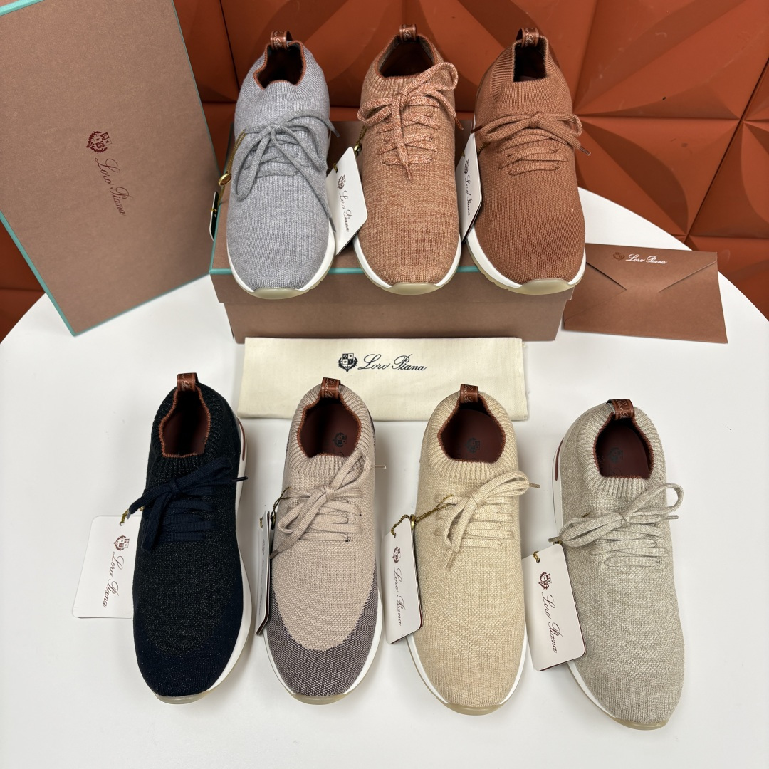💋💍 LP新品 Loro Pian* 诺悠*翩雅 360 Lp Flexy Active 飞织运动鞋， 