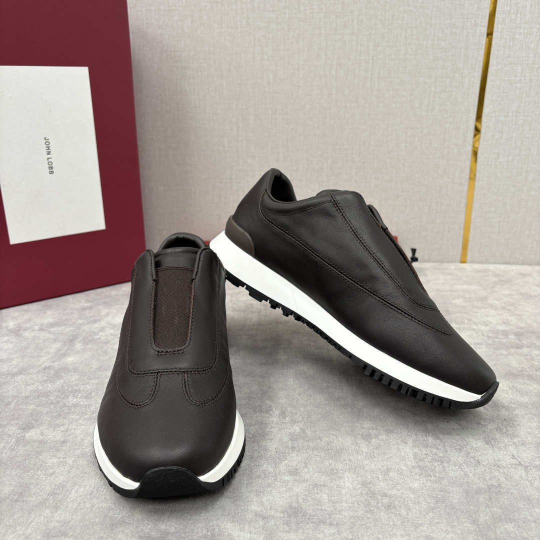 💋💍JL家新品 John Lobb Pace 无鞋带休闲鞋男士轻奢运动鞋 官方 10,800 作为爱马-