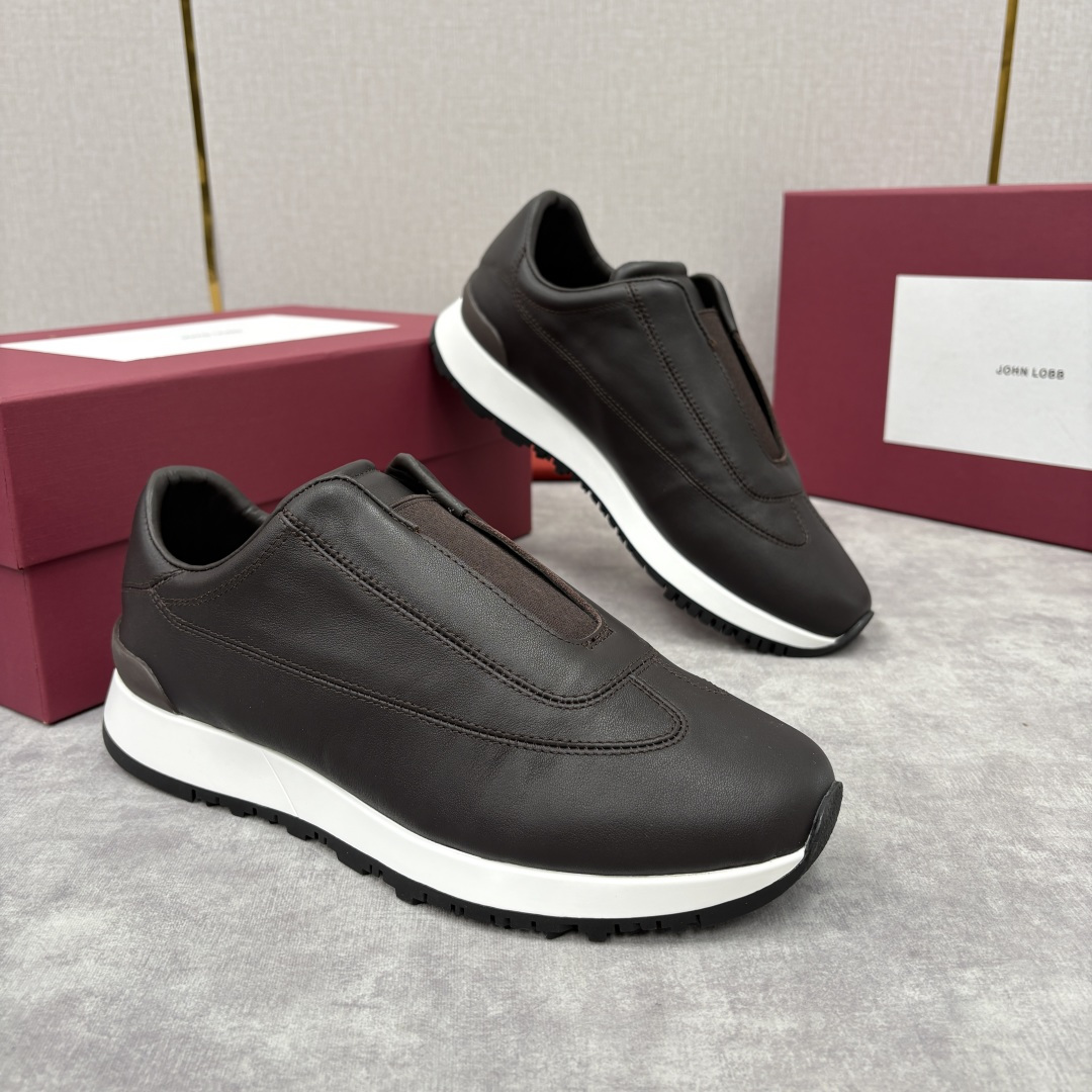 💋💍JL家新品 John Lobb Pace 无鞋带休闲鞋男士轻奢运动鞋 官方 10,800 作为爱马-