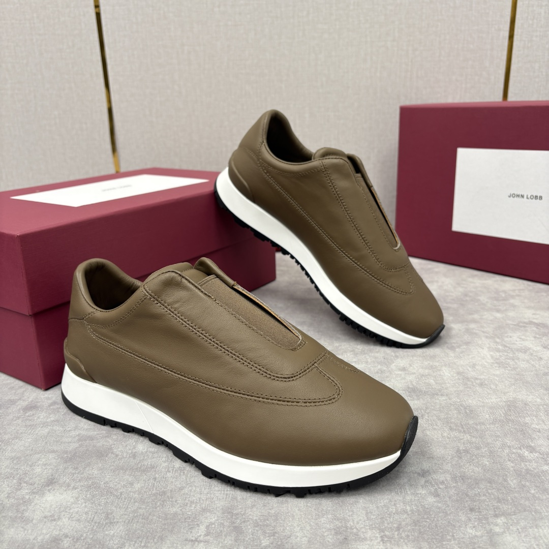 💋💍JL家新品 John Lobb Pace 无鞋带休闲鞋男士轻奢运动鞋 官方 10,800 作为爱马-