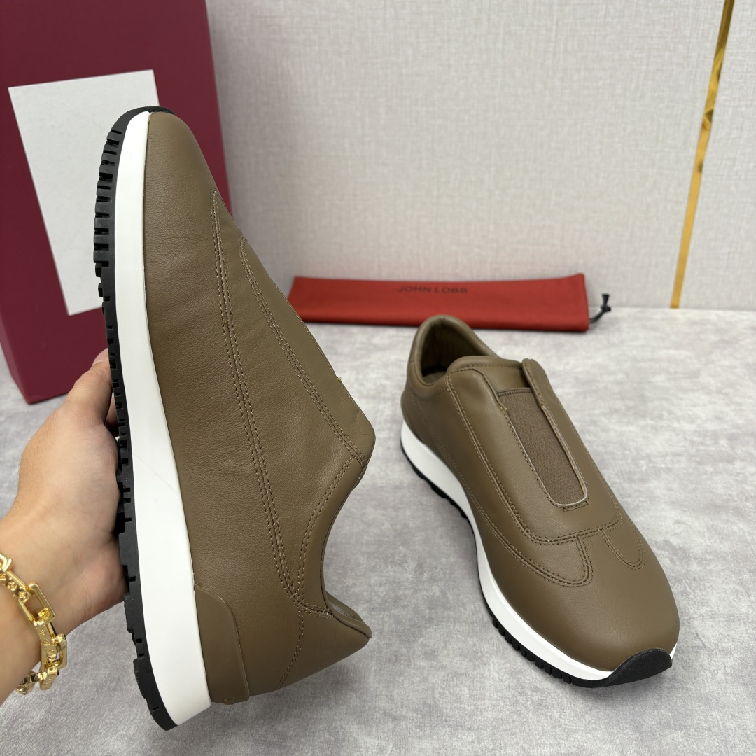 💋💍JL家新品 John Lobb Pace 无鞋带休闲鞋男士轻奢运动鞋 官方 10,800 作为爱马-