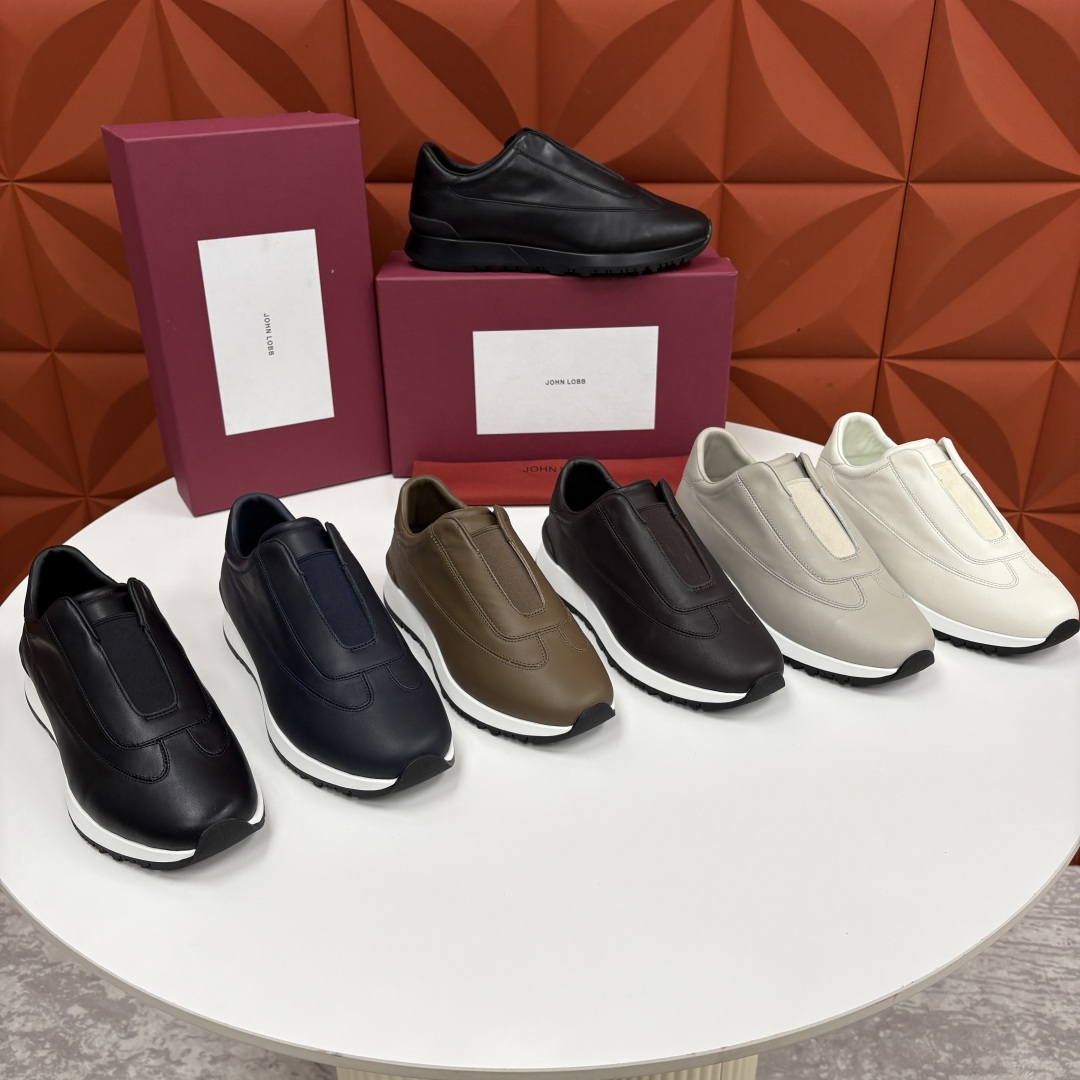 💋💍JL家新品 John Lobb Pace 无鞋带休闲鞋男士轻奢运动鞋 官方 10,800 作为爱马-