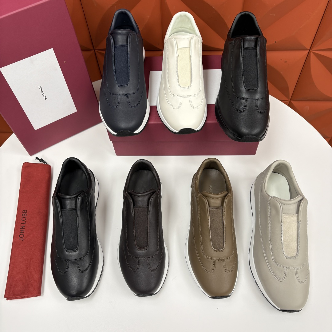 💋💍JL家新品 John Lobb Pace 无鞋带休闲鞋男士轻奢运动鞋 官方 10,800 作为爱马-