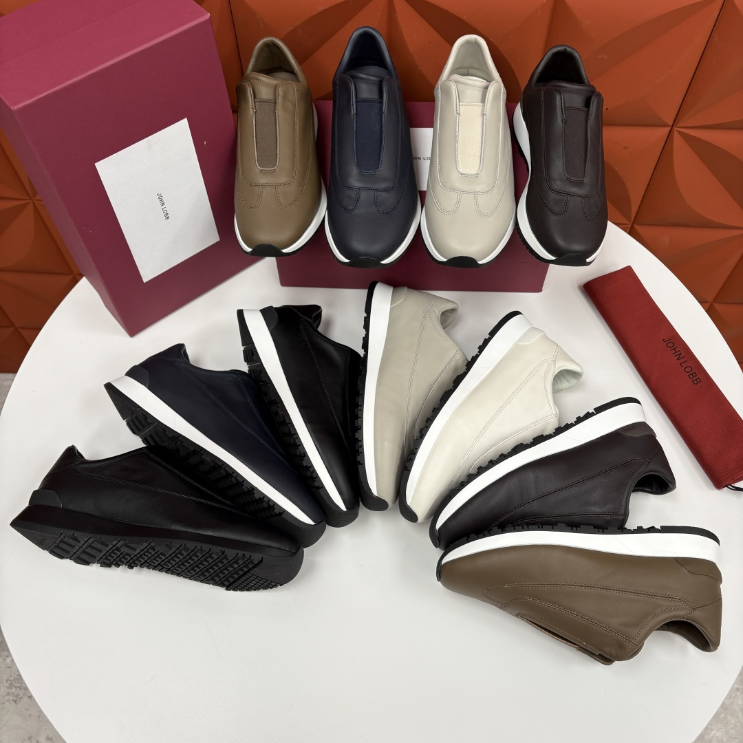 💋💍JL家新品 John Lobb Pace 无鞋带休闲鞋男士轻奢运动鞋 官方 10,800 作为爱马-