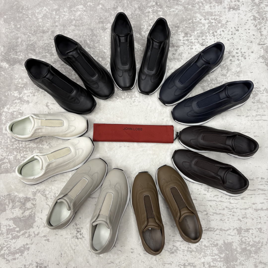 💋💍JL家新品 John Lobb Pace 无鞋带休闲鞋男士轻奢运动鞋 官方 10,800 作为爱马-