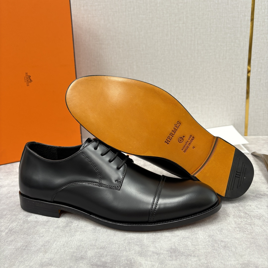 💋💍H家新品 Herme* 爱马-仕 男士三接头牛津鞋正装鞋皮鞋 兼具奢华质感与优雅格调，是商务场合的高
