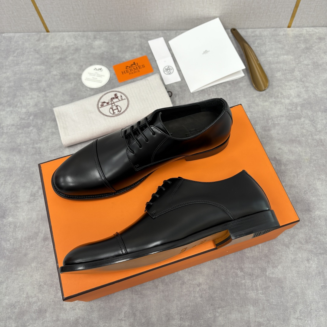 💋💍H家新品 Herme* 爱马-仕 男士三接头牛津鞋正装鞋皮鞋 兼具奢华质感与优雅格调，是商务场合的高