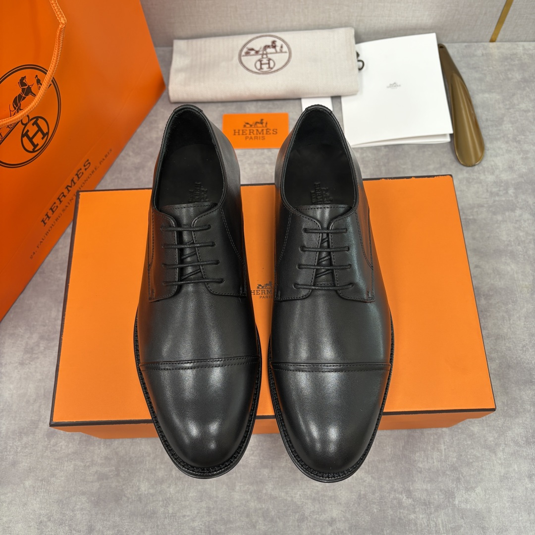 💋💍H家新品 Herme* 爱马-仕 男士三接头牛津鞋正装鞋皮鞋 兼具奢华质感与优雅格调，是商务场合的高
