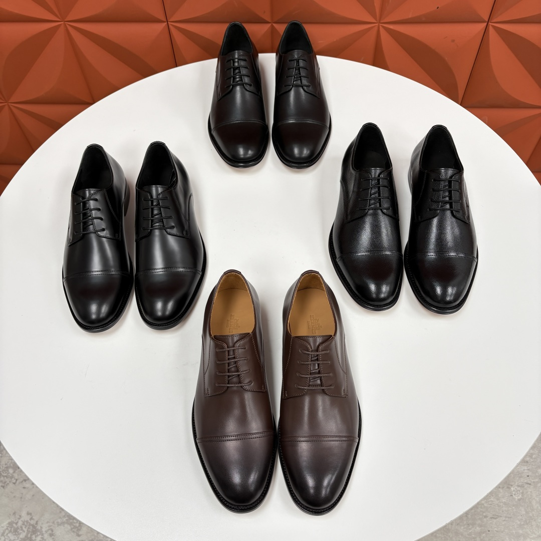 💋💍H家新品 Herme* 爱马-仕 男士三接头牛津鞋正装鞋皮鞋 兼具奢华质感与优雅格调，是商务场合的高