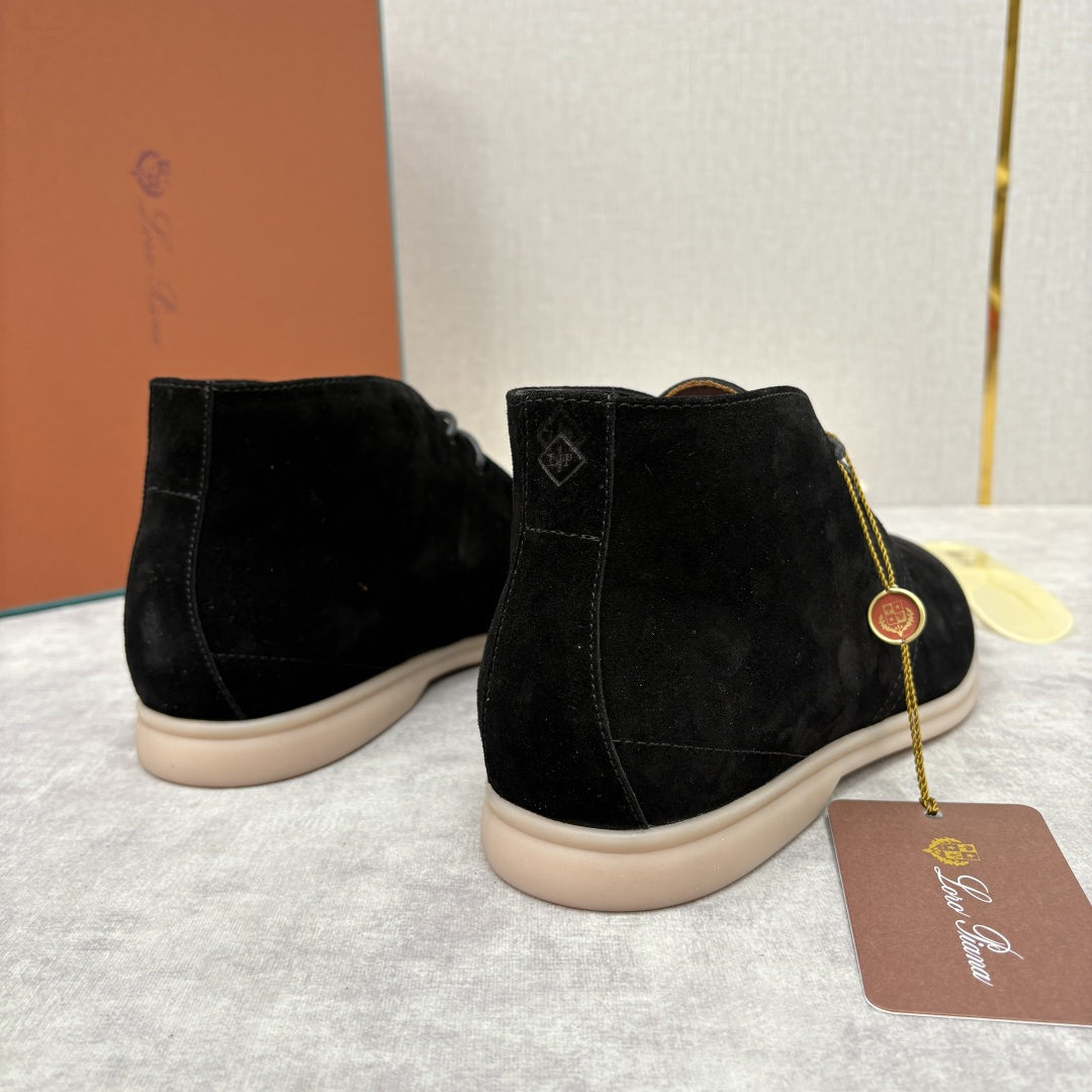 💋💍LP 家新品发售 Loro Pian* 诺悠*翩雅 的经典款短靴 此款沙漠靴系列采用荔枝纹牛皮/高丝