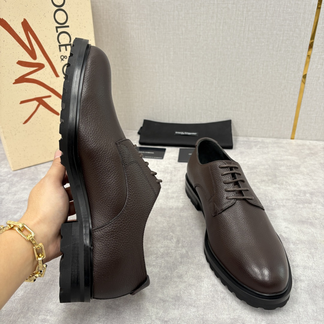 💋💍DG家新品 杜嘉-班纳 Dolce&Gabban* 男士正装鞋厚底鞋皮鞋 以经典德比鞋型为基础， 男