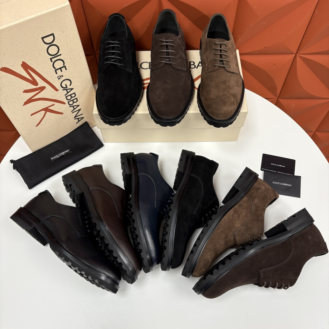 💋💍DG家新品 杜嘉-班纳 Dolce&Gabban* 男士正装鞋厚底鞋皮鞋 以经典德比鞋型为基础， 男