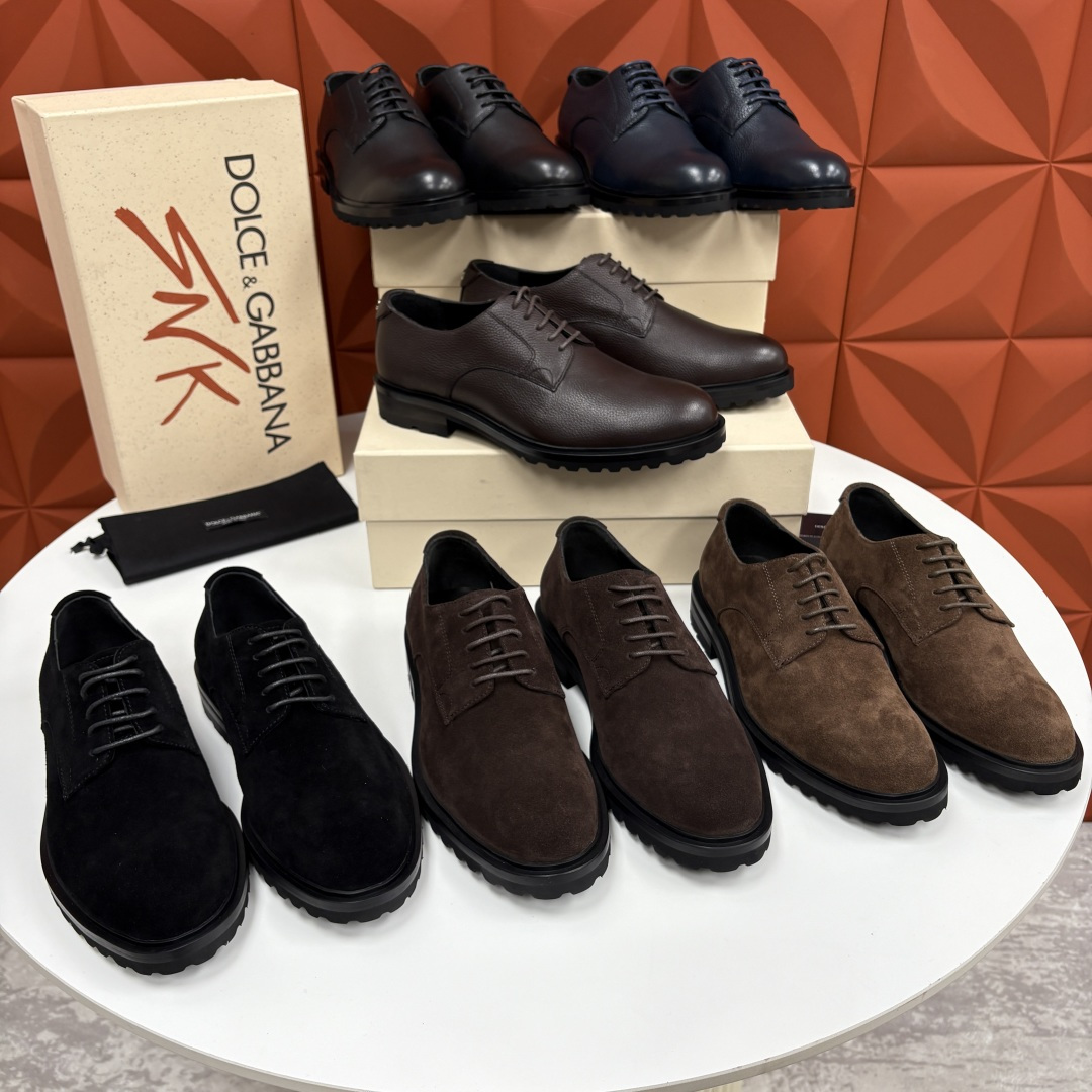 💋💍DG家新品 杜嘉-班纳 Dolce&Gabban* 男士正装鞋厚底鞋皮鞋 以经典德比鞋型为基础， 男