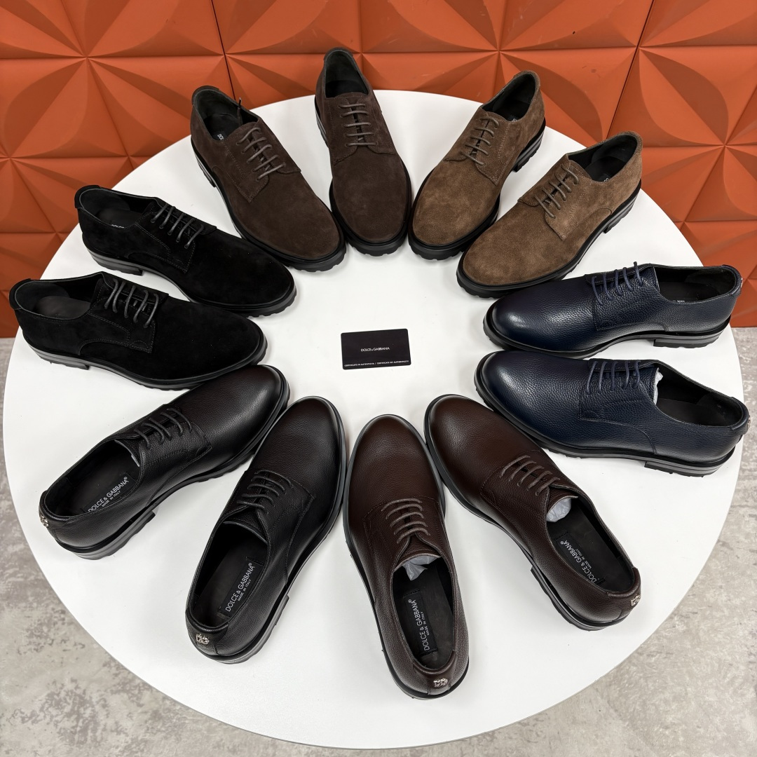 💋💍DG家新品 杜嘉-班纳 Dolce&Gabban* 男士正装鞋厚底鞋皮鞋 以经典德比鞋型为基础， 男