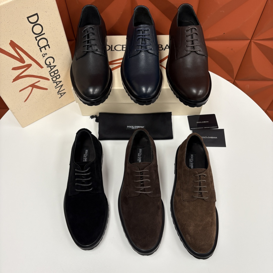 💋💍DG家新品 杜嘉-班纳 Dolce&Gabban* 男士正装鞋厚底鞋皮鞋 以经典德比鞋型为基础， 男