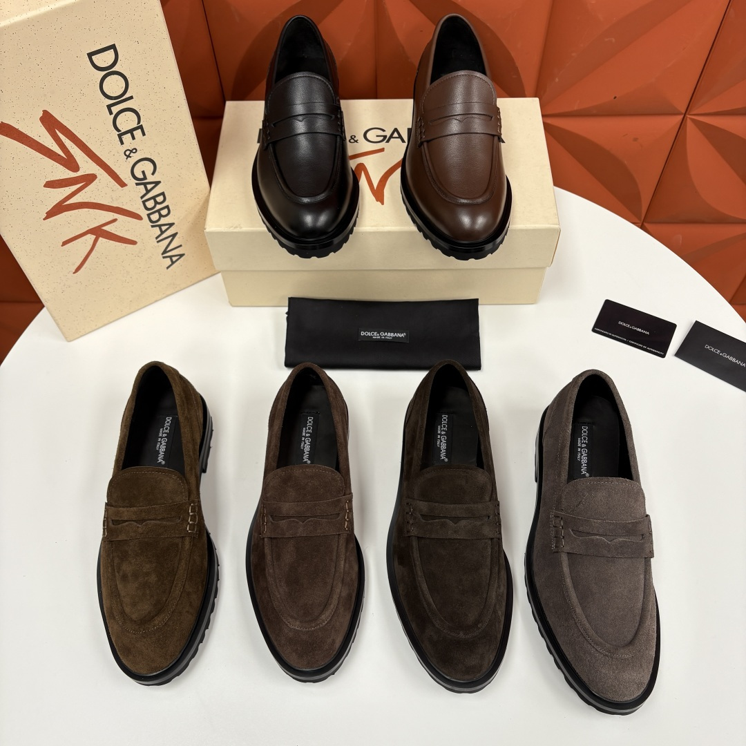 💋💍DG家新品 杜嘉-班纳 Dolce&Gabban* 男士正装鞋厚底鞋 这款乐福鞋皮鞋是把“雅痞松弛感